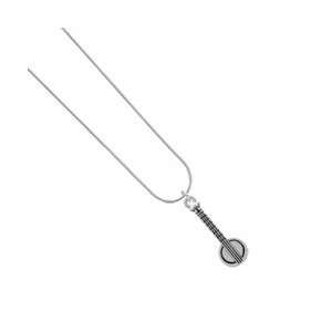  Bango Silver Plated Snake Chain Charm Necklace [Jewelry 