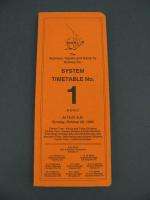 Santa Fe AT&SF 1989 RR Railroad Employee Timetable #1 ETT TT Schedule 