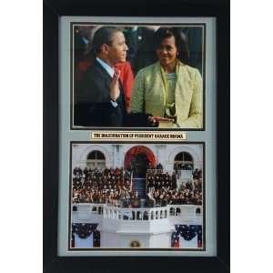  Barack Obama 12x18 Inauguration Double Frame