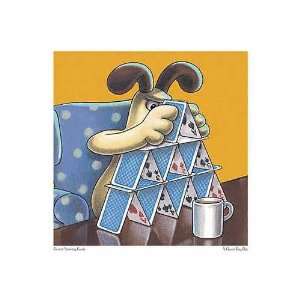 Gromit Stacking Cards Poster Print