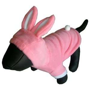  Soft Cozy Fleece Bunny Dog Costume   Pink Large: Pet 