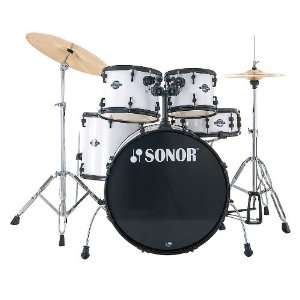  Sonor Smart Force Combo 5p Drum Set Snow White Musical 