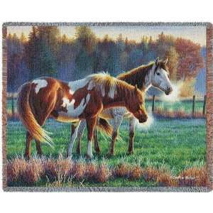  Pasture Buddies Horse Tapestry Throw PC4715 T