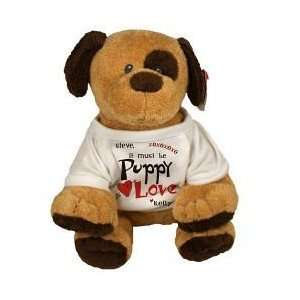    Personalized Valentines Day Ty Puppy Dog Barkers: Toys & Games