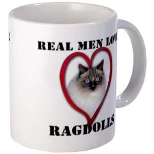 Real Men Love Ragdolls Pets Mug by   Kitchen 