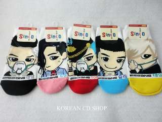 Bigbang Socks 5 pairs Character Socks BIG BANG *NEW* IDOL KPOP  