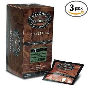 Baronet Coffee Pods Fair Trade, Small Village Blend Organic, 18 Count 