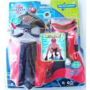 Bakugan Swim Gear, Includes Swim Mask with Real Swim Goggles Built In 
