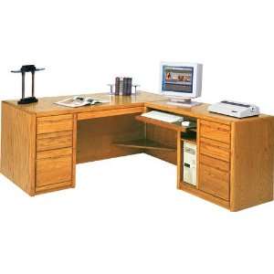  Executive L Desk w/ Right Computer Wing & CPU Space: Office Products