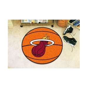  Miami Heat Basketball Shape Rug 