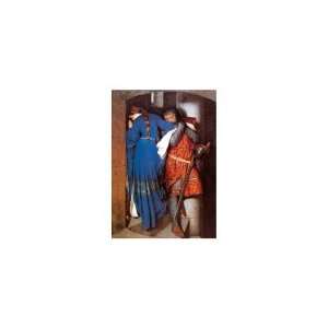  Frederick William Burton  Meeting on Stairs Jigsaw Puzzle 