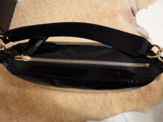   NIB 100% Authentic Chanel Black Patent Leather Shoulder Handbag  