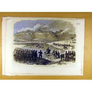  Assault South East Bastions Castle Military Old Print 