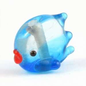  19mm Blue Fish Glass Lampwork Beads: Arts, Crafts & Sewing