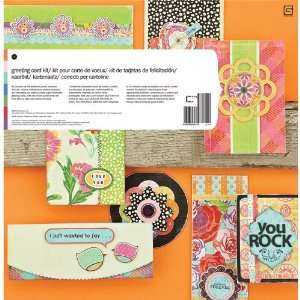  Indie Bloom Greeting Card Kit by Basic Grey Arts, Crafts 