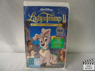 Lady and the Tramp 2 Scamps Adventure VHS NEW Disney 786936140446 