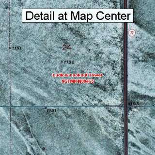  USGS Topographic Quadrangle Map   Ludlow Lookout Tower 