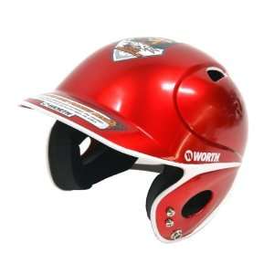  Worth Toxic Low Profile Baseball Batting Helmet: Sports 