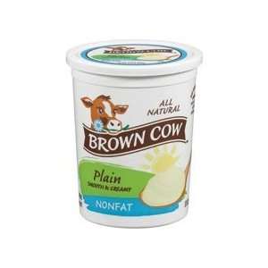 Brown Cow No Fat Plain Yogurt, Size 32 Grocery & Gourmet Food