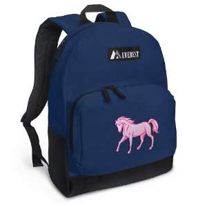  Pink Horse Backpack Navy
