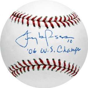  Tony LaRussa Autographed Baseball with 06 WS Champs 