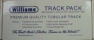 Williams O 27 Scale 9 5/8 Curved Train Track 8 Pack New  