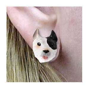  Pit Bull   Dog Figurine Jewelry   Earrings: Everything 
