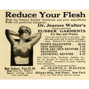  1917 Ad Dr. Jeanne J. Walter Breast Augmentation Rubber 