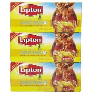 Lipton Black Tea Bags, 24 ct, 3 pk:  Grocery & Gourmet Food