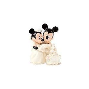 Lenox Disney Mickey Minnie Mouse Wedding Cake Topper  