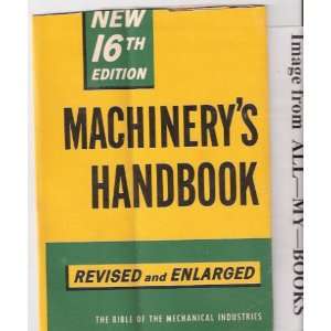   , Toolmaker, and Machinist By Erik Oberg and F. D. Jones (Hardback