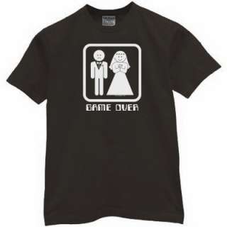 GAME OVER T Shirt funny tuxedo bachelor party 3XL black  