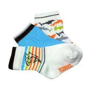 Robeez Shark Attack Socks   Set of 3 0 6 months    multicolor size 0 