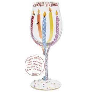 Lolita Glasses   Happy Birthday  Wine Glass New Glass  