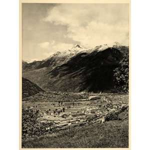  1938 Bellinzona Switzerland Ticino River M. Hurlimann 