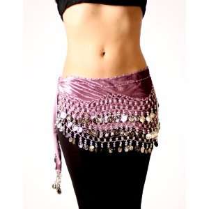  Belly dancing sugarplum velvet scarf 