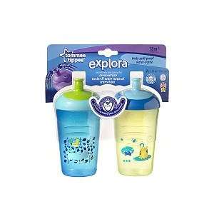 Tommee Tippee Explora Truly Spill proof Water bottle 2 Pk 12 Oz Colors 