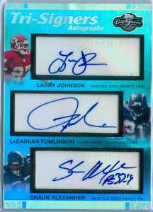 TOMLINSON/JOHNSON/ALEXANDER TOPPS CO SIGNERS AUTO SP/5  