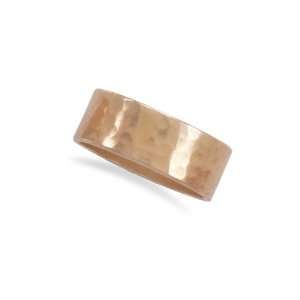  CleverSilvers 8mm Solid Copper Hammered RingSize 9 