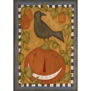    Halloween Crow   Garden Flag by Toland: Patio, Lawn & Garden