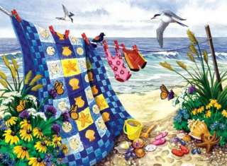 Seaside Summer Art Nancy Wernersbach 500+ Larger Piece Jigsaw Puzzle 