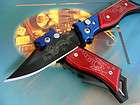 New Scorpions Beautiful Red & Blue Stainless Steel Knife (k104)