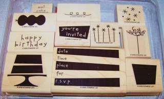 Stampin Up Stamp Set, Balloon, Candles, Happy Birthday Theme: Eat Cake 