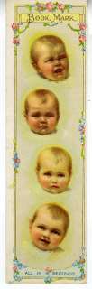 1910 Advertising Bookmark w/ Babies Tivoli Cafe SF CA  