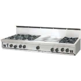 BlueStar Rangetop Style Cooktop Natural Gas Cooktop With Griddle, 60 