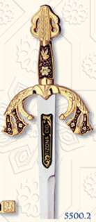 Miniature Damascene Tizona Cid Sword Letter Opener by Marto of Toledo 