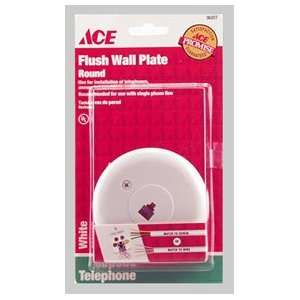  6 each Ace Round Flush Jack Wall Plate (36207)