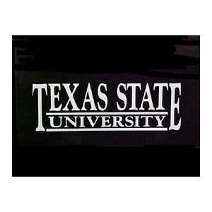 Texas State Bobcats Texas State University/2 Bar/White/ 6 1/2 X 2 