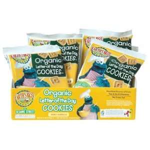 Earths Best Sesame Street Organic Letter Cookies   Vanilla Multipack