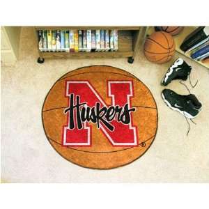 Nebraska Cornhuskers NCAA Basketball Round Floor Mat (29):  